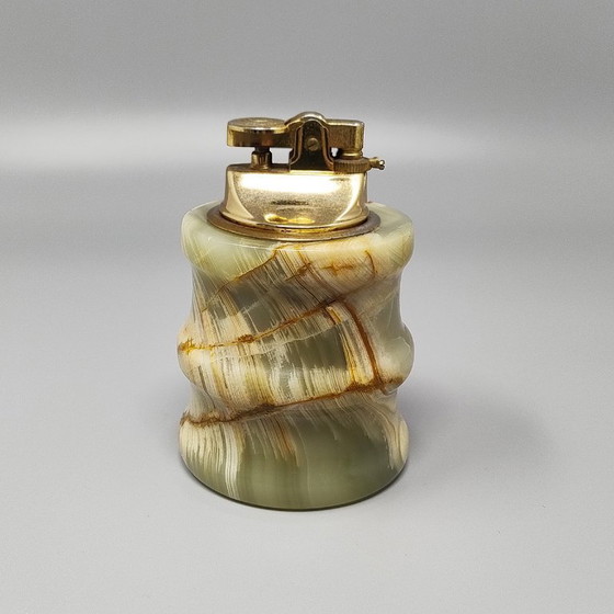 Image 1 of Prachtige rookset uit de jaren 60, vervaardigd van onyx. Gemaakt in Italië.