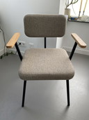Eettafel 180x90 cm, 4 Stoelen en Bankje van Studio Henk