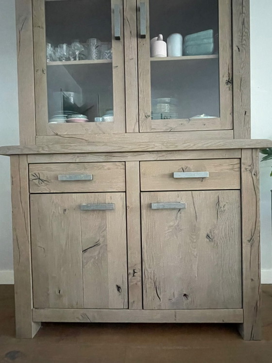 Beaufort Buffetschrank mit 2 Türen aus massiver Eiche von Van Bommel – Buffetschränke, Wood (photo 3 of 5)