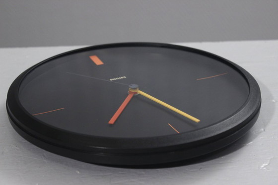 Image 1 of Philips HR5682 Horloge murale vintage design Memphis 1980s West Germany