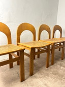 Set of four Arcadia cane chairs by Tagliabue di Cascina Armata, 1970-80