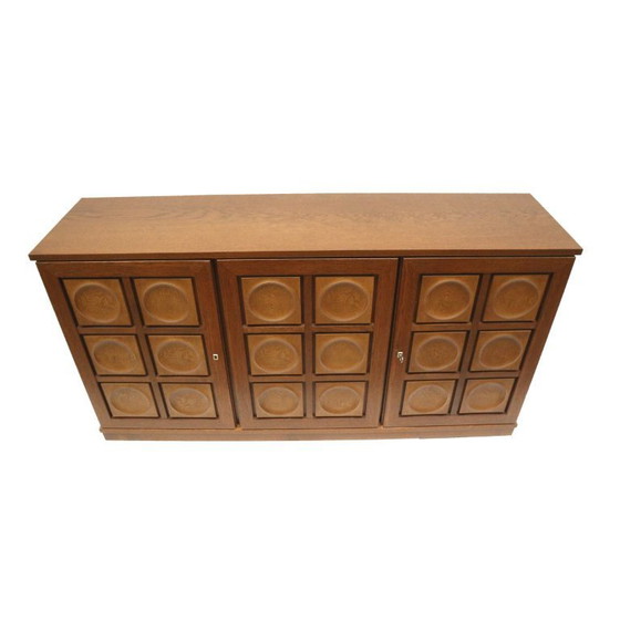 Image 1 of Brutalist Belgisch dressoir van Gerhard Bartels uit de jaren ’70