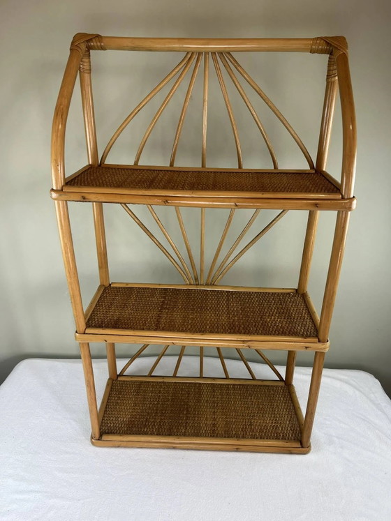 Scaffale in rattan vintage – Scaffali a muro, Wicker (photo 2 of 13)