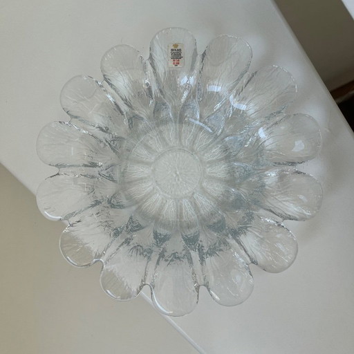 Vintage Holmegaard Glasschale – „Eisblume“, 1960er/1970er Jahre – schalen