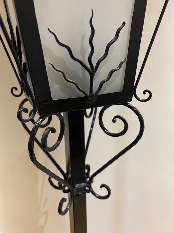 Schmiedeeiserne Stehlampe 1950 – Stehleuchten, Iron (photo 6 of 8)