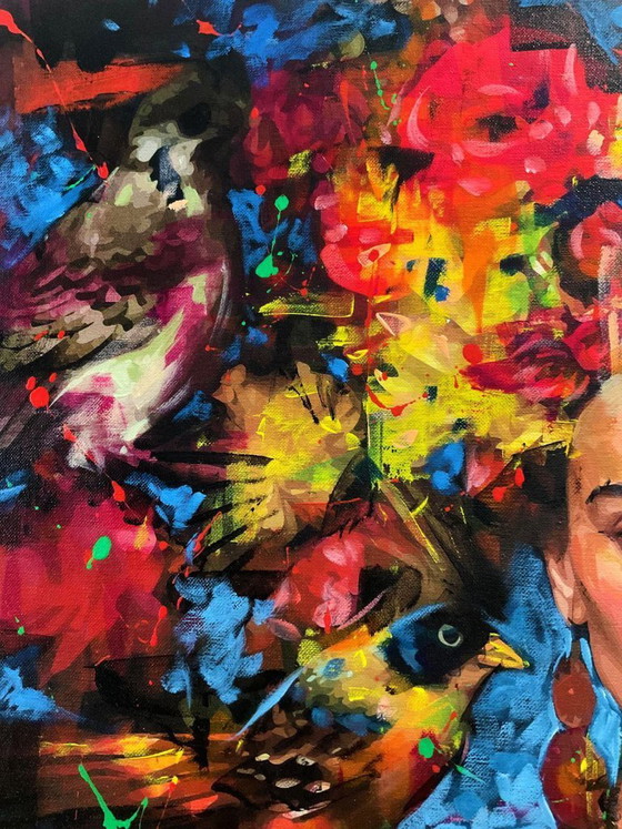 Image 1 of Alberto Ricardo - Frida Kahlo - Artist Canvas