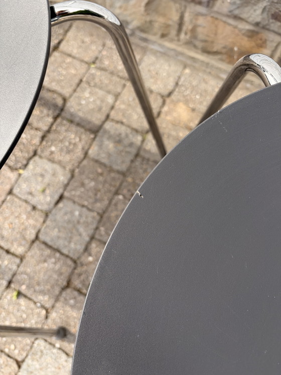 6 Sedie Mariolina di Enzo Mari per Magis – Sedie da pranzo, Plastic, Chrome (photo 12 of 12)