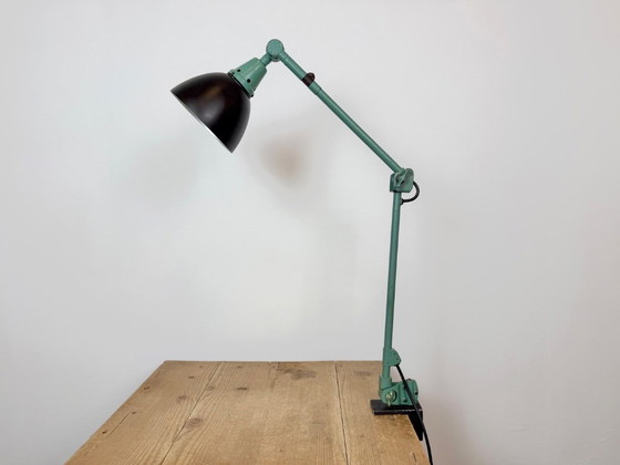 Green Industrial Workshop Desk Lamp by Curt Fischer for Midgard, 1950s – Table lamps, Plastic, Iron (photo 2 of 23)