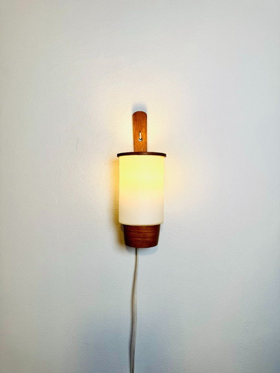 Image 1 of Cylindrical wall lamp by Uno & Östen Kristiansson for Luxus, Sweden, 1960s