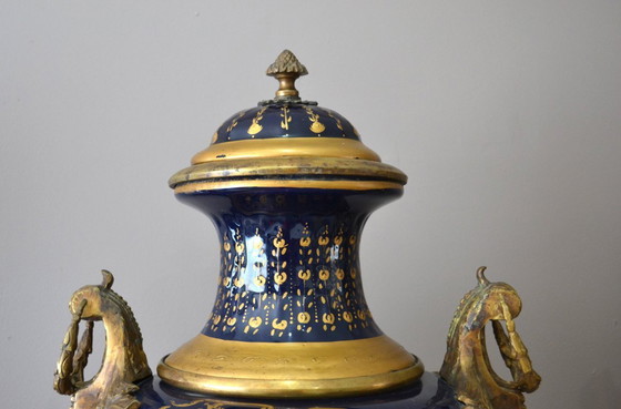 Image 1 of magnifica coppia di vasi del XIX secolo