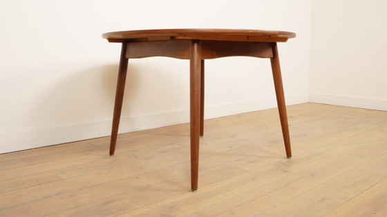 Image 1 of Vintage ronde eettafel | Uitschuifbaar | 1960s