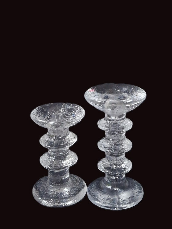 Iittala - 2 Portacandele Festivo di Timo Sarpaneva – Vetro (photo 4 of 6)