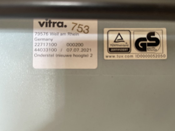 Image 1 of 3x Silla de plástico Eames Vitra - DSX con cojín de asiento