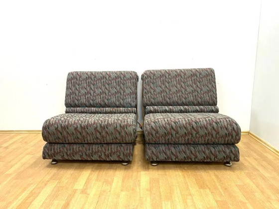 Image 1 of Mid-Century Folding Two-Seat Sofa, 1970s, Czechoslovakia