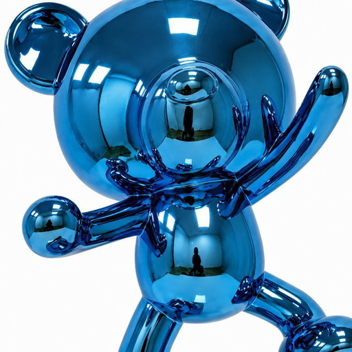 GRANDE SCULTURA DI ORSACCHIOTTO POP ART POP ART LUSSO statua Unica DECORAZIONE Elettroplaccata