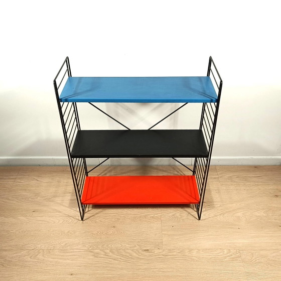 Freestanding teak shelving unit by A. Dekker – Tomado – Bookcases, Metal, Mid Century Modern (photo 7 of 9)