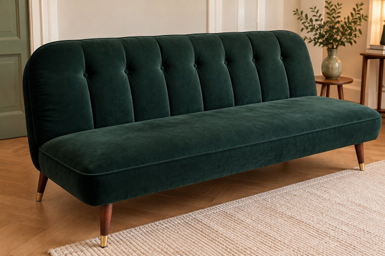 MADE Margot Divano letto Click-Clack – Velluto Verde Scuro – Divani letto, Velvet, Wood, Retro (photo 2 of 5)