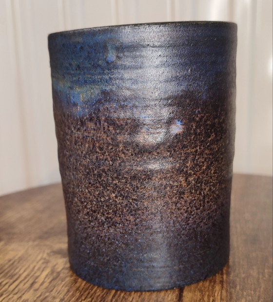 Image 1 of Kleine Keramik-Rollvase von Louis Yves Bonnet