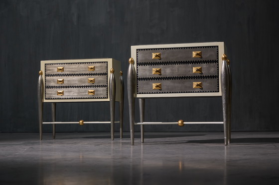 Image 1 of Cassettiere Hollywood Regency Glam, Francia, anni '70