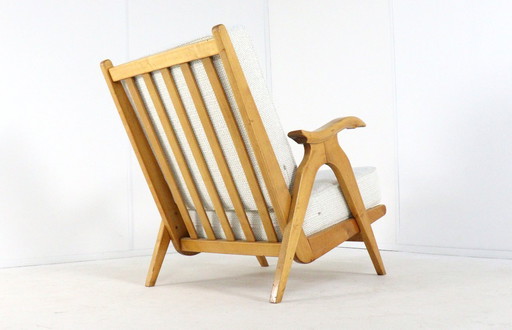 Ensemble de 2 fauteuils vintage en chêne 'Nederweert' vintage