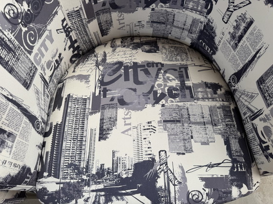 Image 1 of 4x Rolf Benz luxe eetkamer stoelen. Afdrukken New York