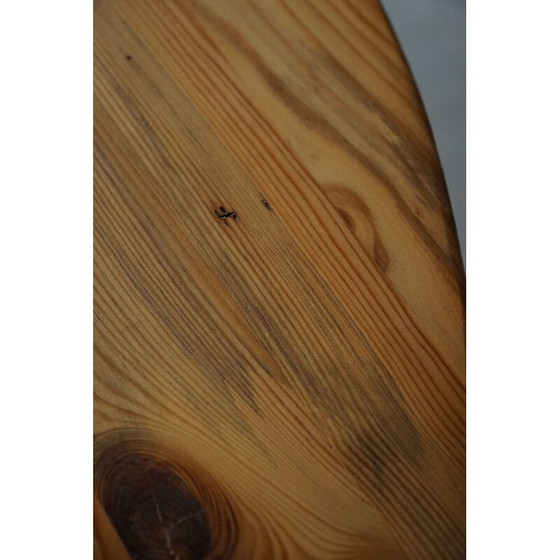 Image 1 of Vintage round dining table in solid pine by Sven Larsson, 1960s