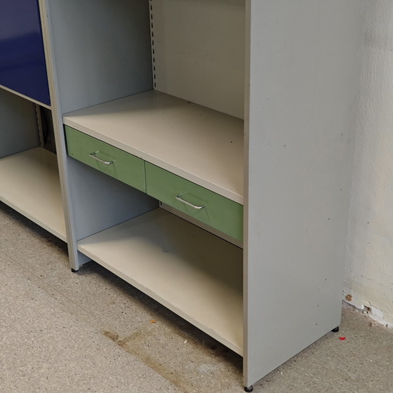 Vintage Gispen 5600 Modulaire Kast A.R. Cordemeyer – Wandkast, Metal (photo 6 of 14)
