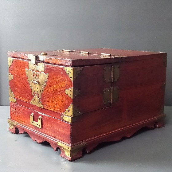 Image 1 of 19th Century Campaign Shaving Mirror