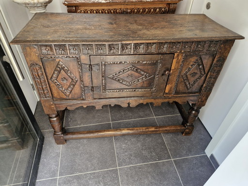 Antiek Engels Sideboard - Jacobeaanse Stijl – buffetkasten, Wood