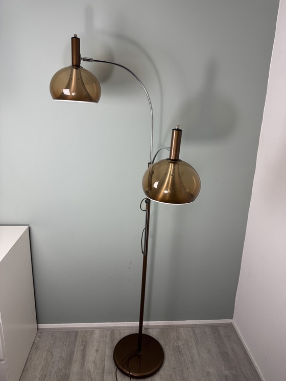 Image 1 of Vintage space age Dijkstra vloerlamp trompet Mushroom