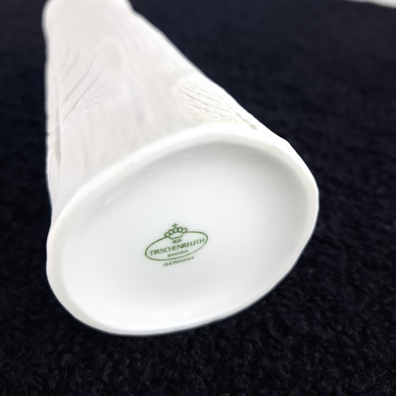 Image 1 of Vintage Tirschenreuth Bavaria Germany vase white porcelain 1970s