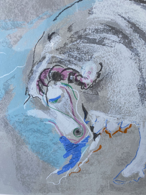 Image 1 of Ger Jansen (1936) Serigrafía Criatura fabulosa 2 1986