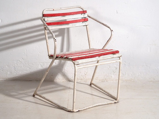 Chaises de jardin empilables antiques (c.1920). Lot de 2 pièces – Iron, Rustic (photo 17 of 28)