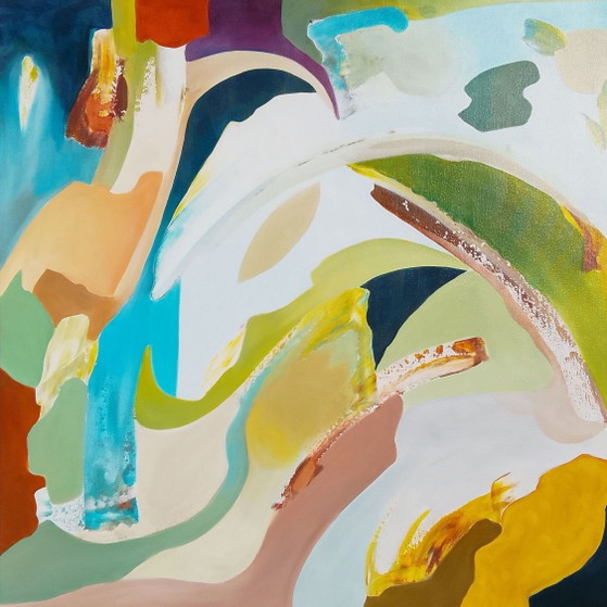 Acrylic painting #Wind 100x100cm – joart, Paintings & Drawings, Canvas (photo 10 of 15)