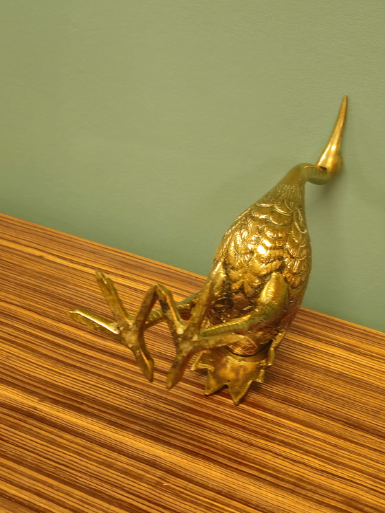 Image 1 of Set Messing Kranich Kranich Vögel