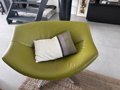 LABEL Vandenberg Gigi armchair olive green swivel GO DIRECT TO PRODUCT INFORMATION