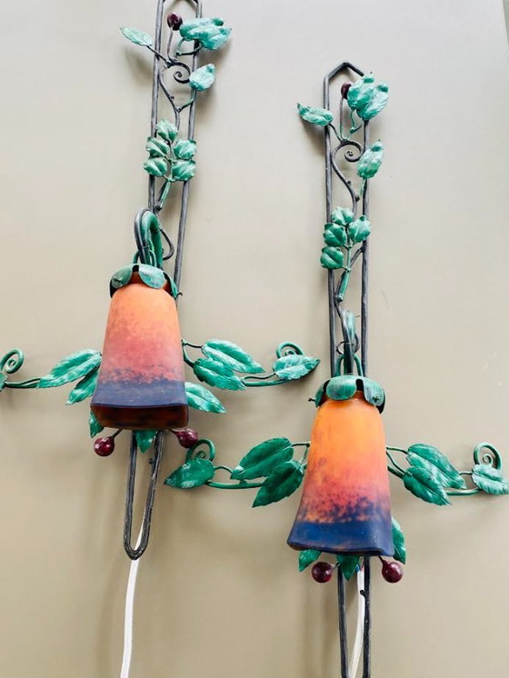 Image 1 of Paire d'appliques Muller Frères