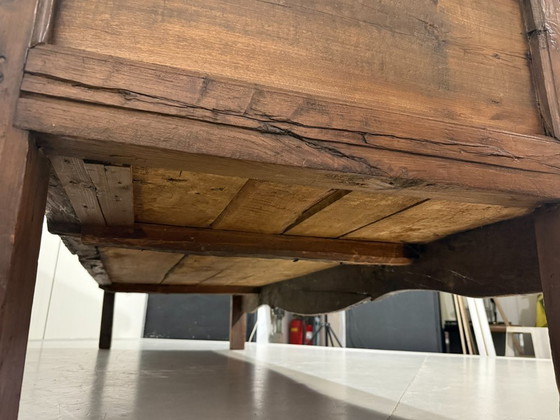 Image 1 of Antike rustikale spanische Bank aus den 1880er Jahren