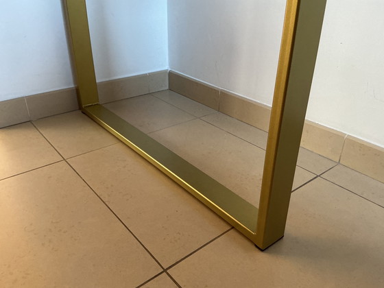 Image 1 of Pied de meuble/table en acier industriel 80 cm, couleur or