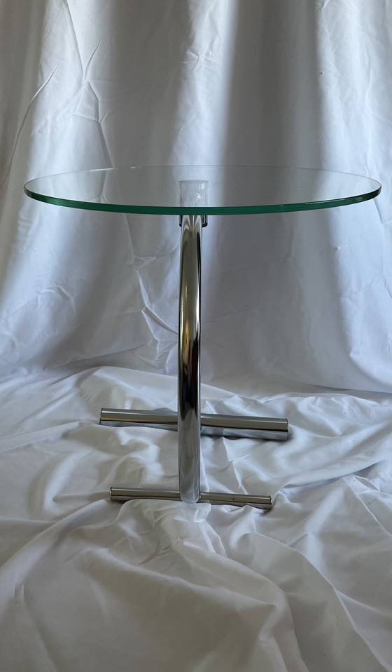Vintage IKEA 'RY' Bijzettafel – Tord Björklund (1989) – Chroom & Glas – Chrome (photo 3 of 4)