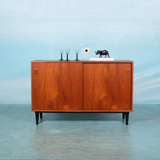 Danish design refurbished furniture, teak minimalist sideboard