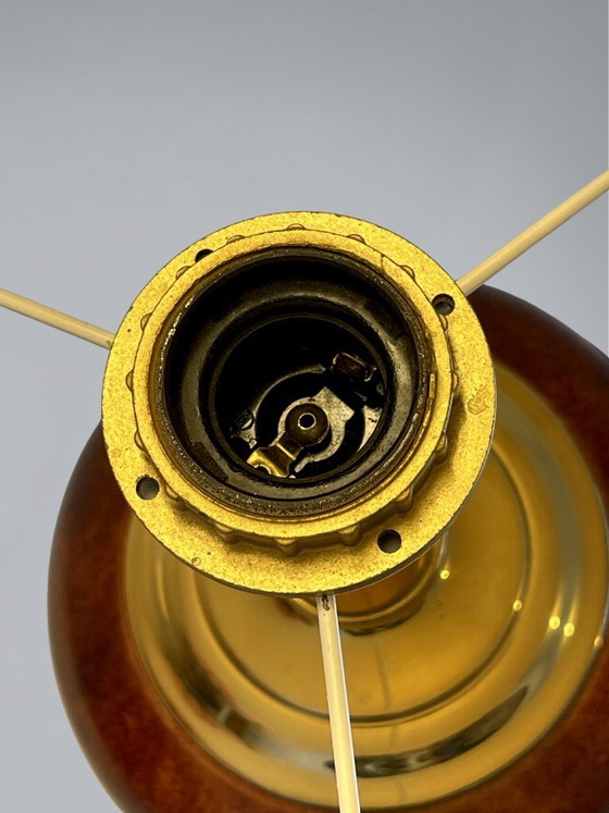 Image 1 of Deknudt tafellamp – Messing & Keramiek – Neoklassieke stijl – Ref. 3615/1 – H. 63 cm