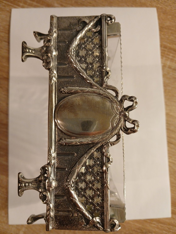 Ancien Carré Art Nouveau Argent Massif Wolfers Frères N. Goldschmidt 1900 – Tirages d'art, Silver (photo 5 of 15)