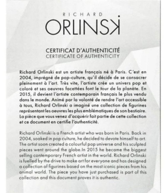 Image 1 of  Richard Orlinski (1966) - Wolf Spirit (Pearl Grey Edition)