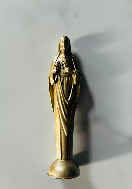 Piccola statuetta religiosa dorata – decoratieve objecten, Plastic (photo 2 of 6)