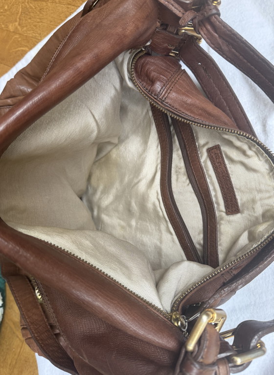Grote bruine leren BCBGMAXAZRIA – Schoudertassen, Lambskin (photo 8 of 10)