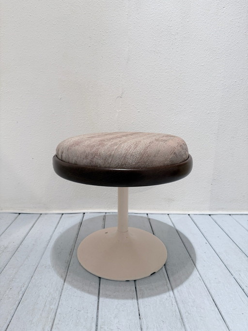 Sgabello vintage stile Joe Colombo – anni '70, skai spesso