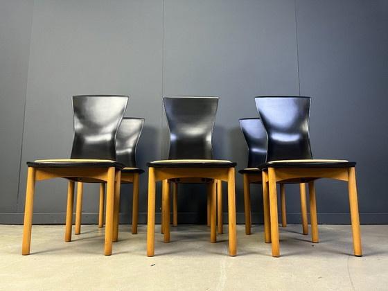 Image 1 of Pelope Esszimmerstühle von Francesco Binfarè für Cassina, 1990er Jahre