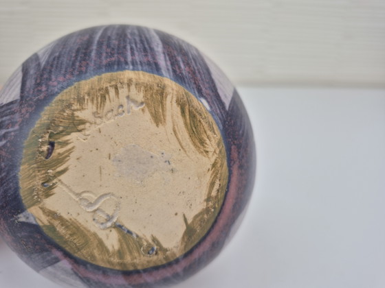 Image 1 of Vintage spherical vase/Ikebana Mobach Utrecht.