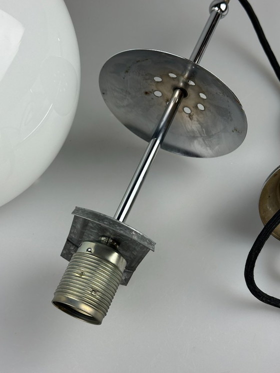 Image 1 of 60s 70s lamp ball lamp hanging lamp glass ceiling lamp space age design